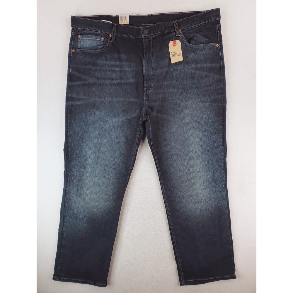 Levis 559 Jeans Mens 44x32 Blue Relaxed Straight Dark Wash Baggy 90s Y2K